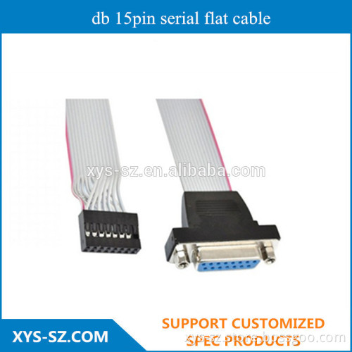 wholesale high quality db 15pin serial flat cable